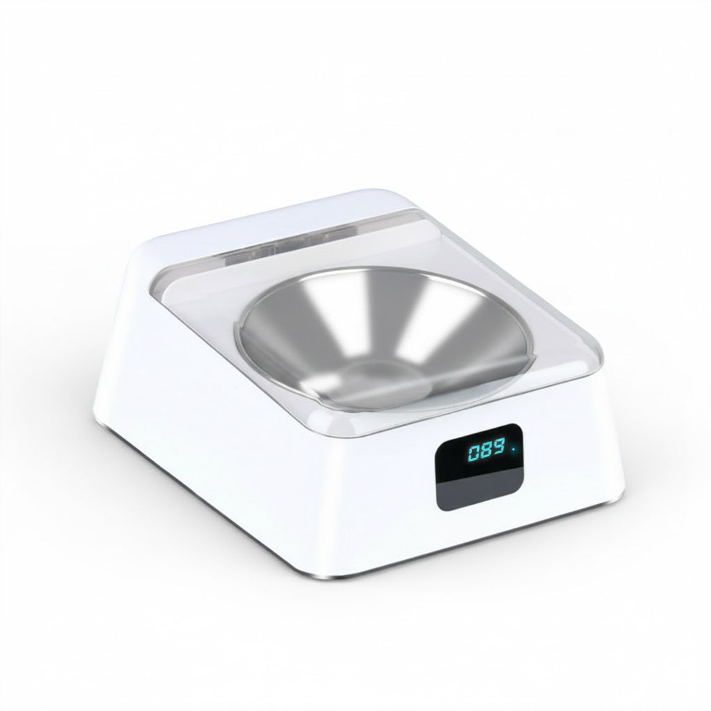 Comedero automático sellado para perros con sistema de conservación del alimento