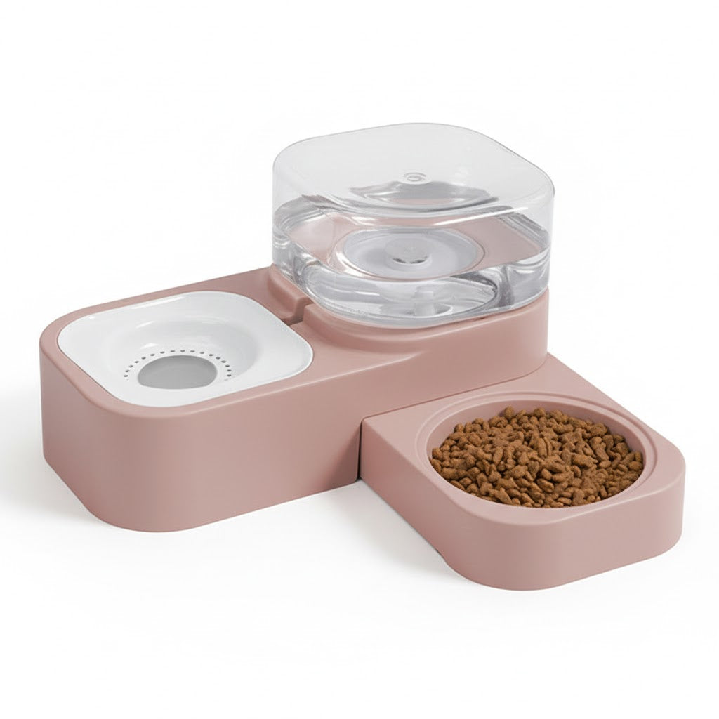 Dispensador automático portátil de agua y comida para perros  sin electricidad