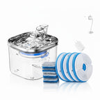 Fuente de agua automática de acero inoxidable para perros 2 L