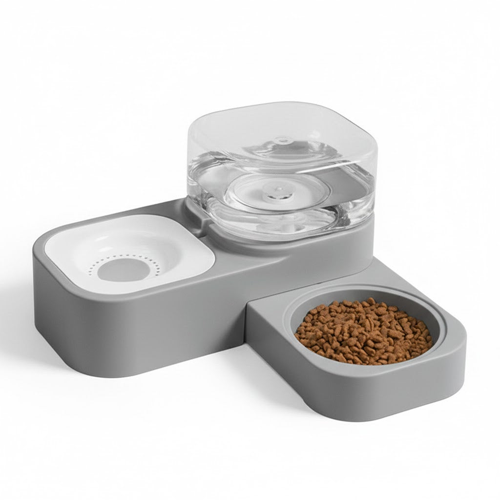 Dispensador automático portátil de agua y comida para perros  sin electricidad