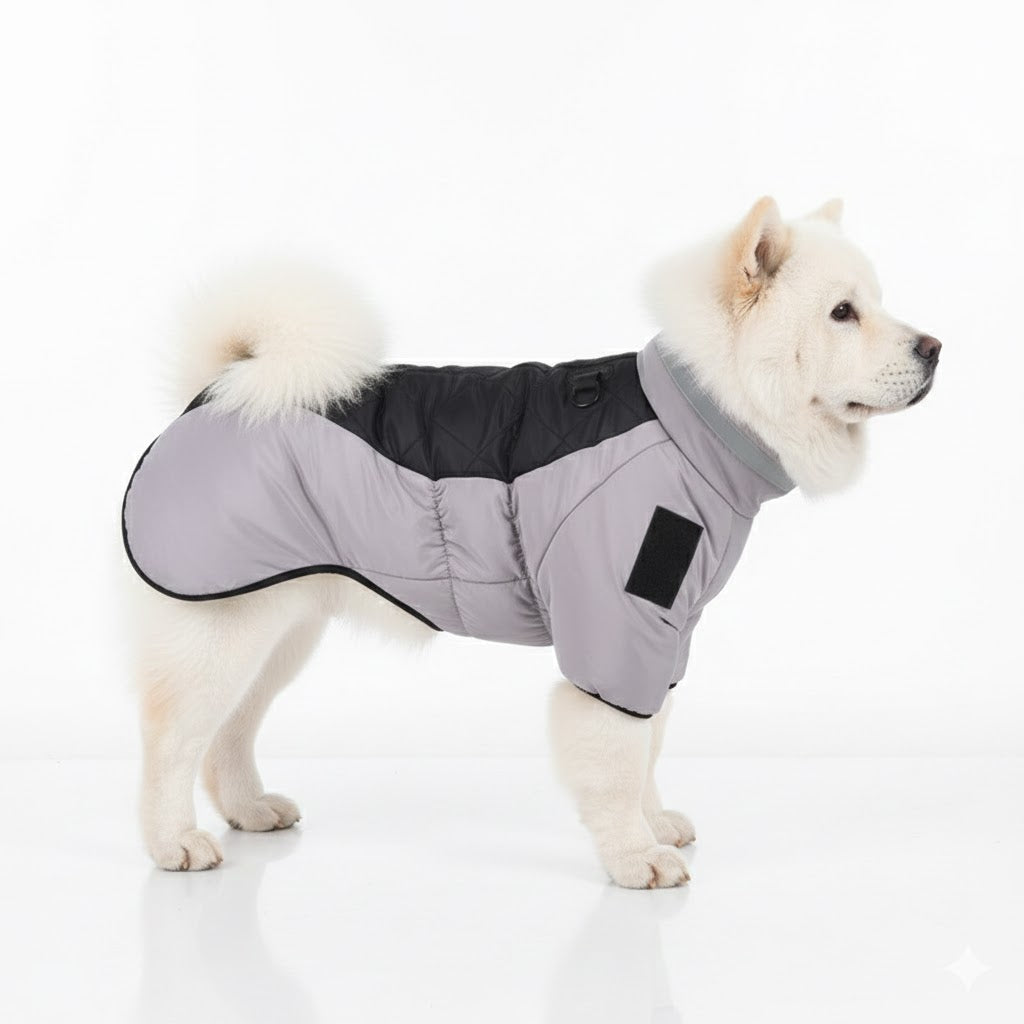 Abrigo impermeable acolchado de invierno para perros medianos y grandes