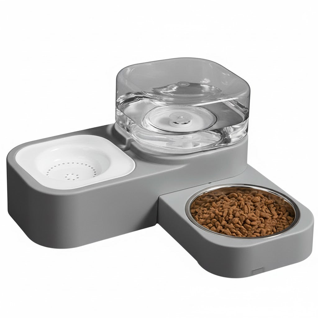 Dispensador automático portátil de agua y comida para perros  sin electricidad